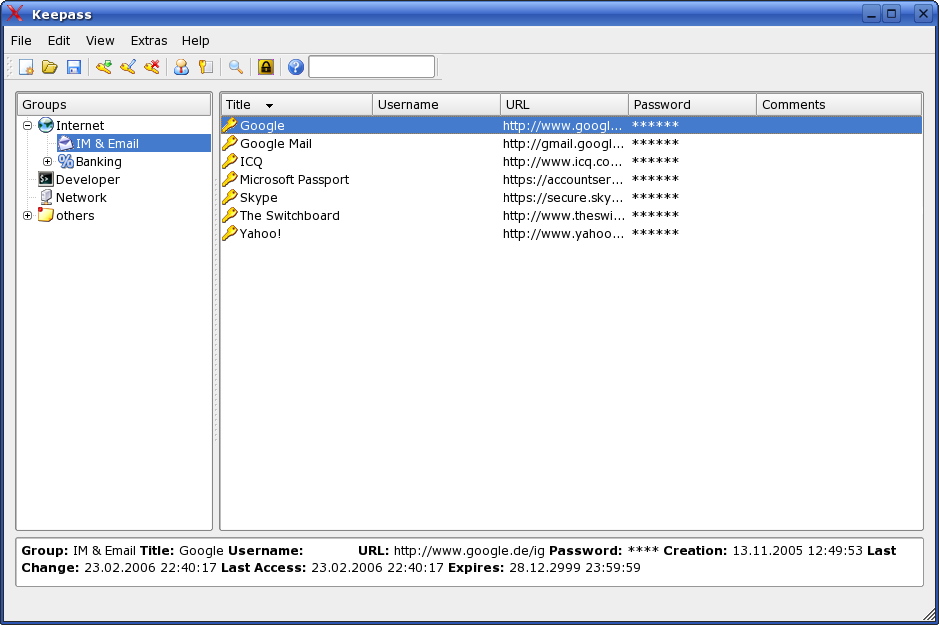 keepass keepassx